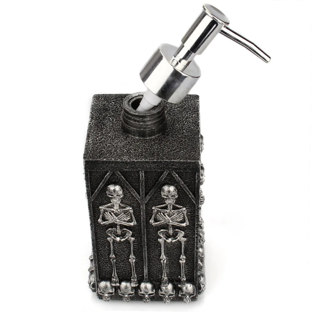 Череп мыло бутылка с диспенсером дозатор-гель для душа бутылка жидкого мыла дозатор насос пластиковый многоразовый лосьон бутылки для хранения