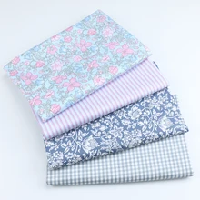 DIY 1 шт./лот 50x160 см цветочный узор в полоску саржа вышитая скатерть ткань набор для шитья стеганая ткань ремесла для ручной работы