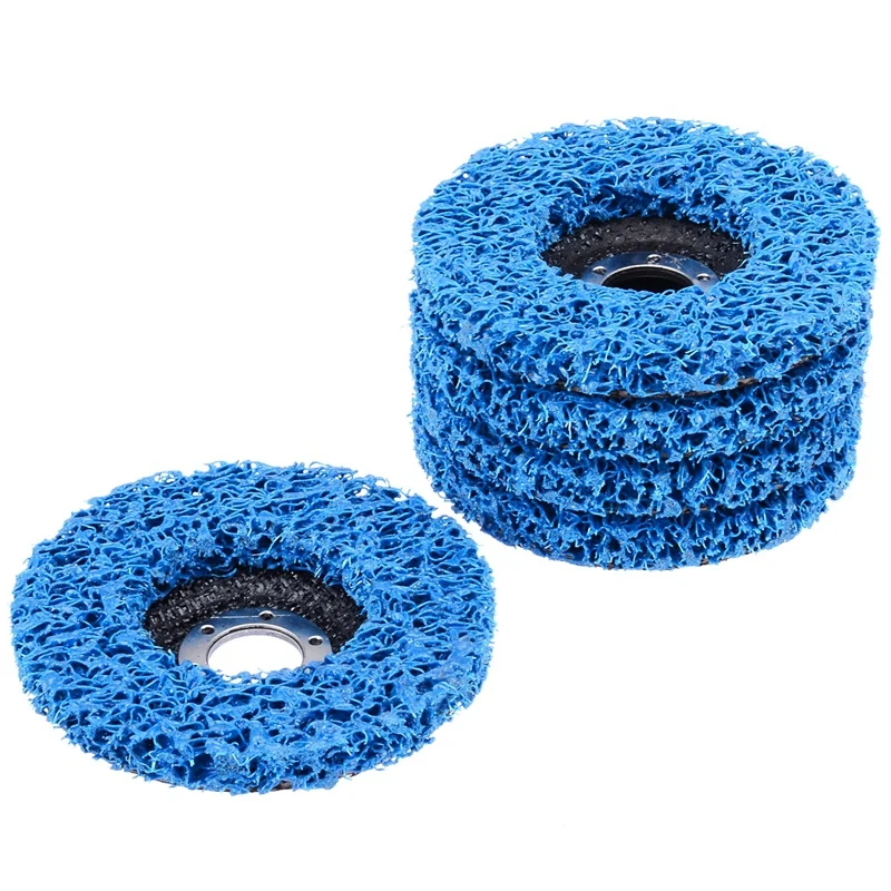 Лучшие 5 шт. синие 115 мм Шлифовальные Колеса для удаления краски ржавчины чистые угловые шлифовальные диски для абразивных инструментов
