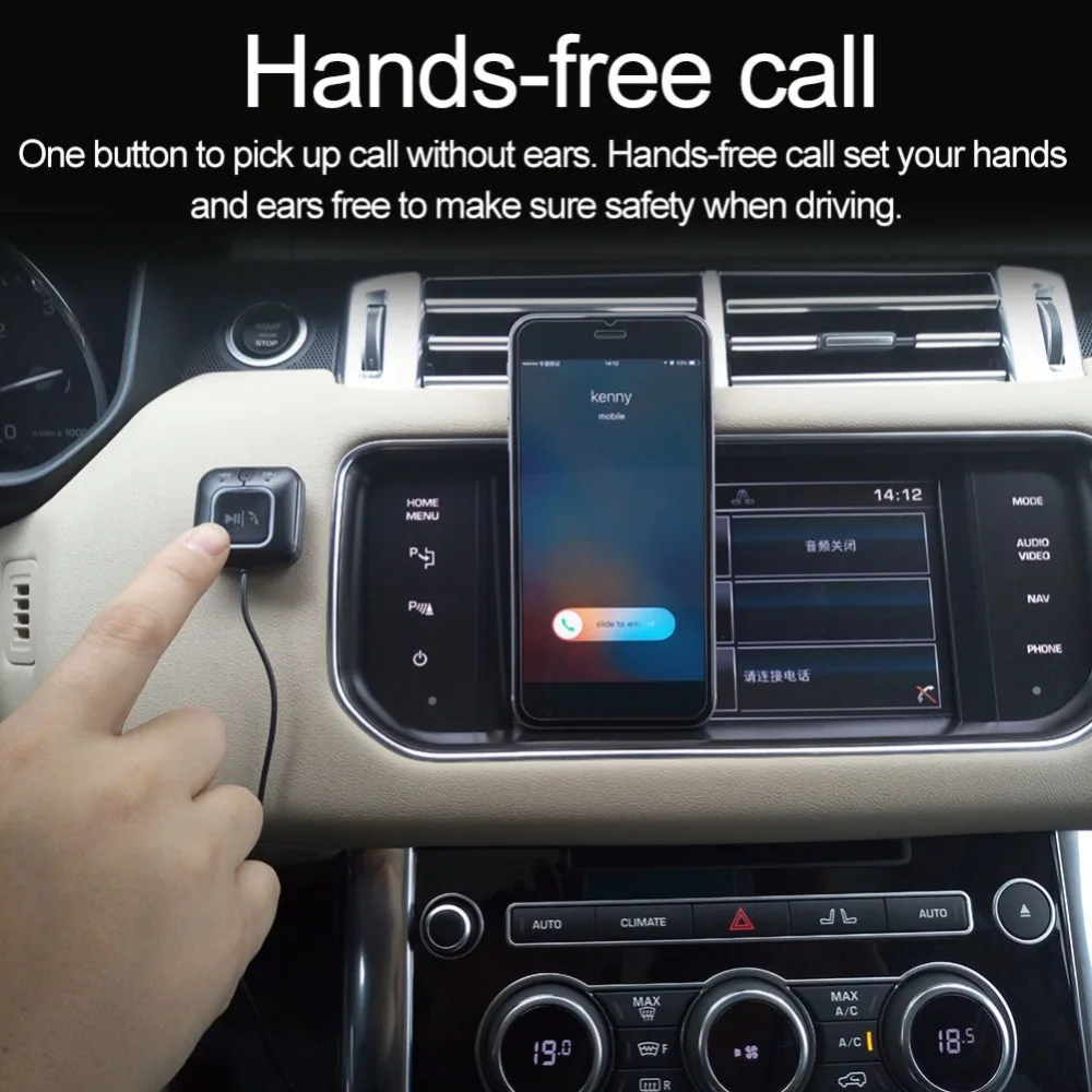 3,5 мм AUX аудио приемник беспроводной Bluetooth 4,0 приемники Handsfree адаптер Bluetooth автомобильный комплект