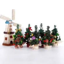 20 см мини Рождественская елка рождественский искусственный Настольный Декор фестиваль миниатюрная елка для дома комнаты настольные украшения подарки для детей