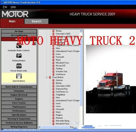 Motor heavy truck