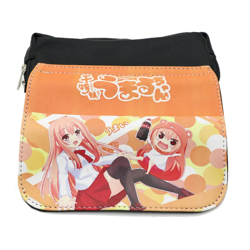 Himouto Umaru-chan Аниме Наруто Акацуки Карандаш сумка из искусственной кожи канцелярские сумки двойная молния косметичка - Цвет: Himouto Umaru-chan