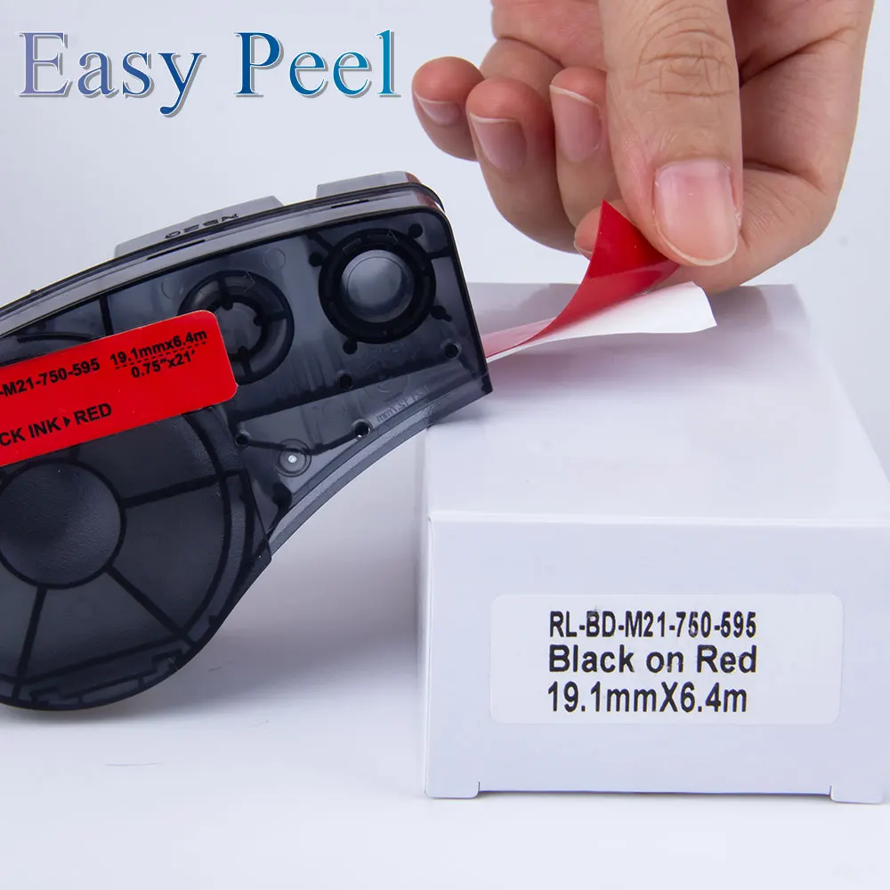 19.1mm*6.4m Compatible for Brady BMP21PLUS IDPAL LABPAL Label Printer High  Adhesion Vinyl Label Tape M21-750-595 Black on Yellow - AliExpress Computer   Office