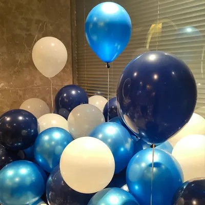 Синий воздушный шар "Конфетти" Воздушные шары на день рождения свадебные принадлежности для свадьбы хромированные металлические шары украшение дома 30 шт. глобалы - Цвет: as the picture