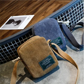 

Women Corduroy Bag Fashion Mini Cell Phone Bag With Zipper Korean Crossbody Bag For Female Ladies Shoulder Bag Bolsa Feminina