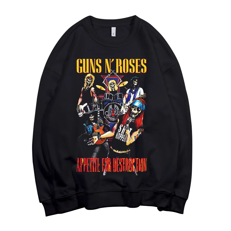 8 дизайнов guns N' Roses GNR Skull Pollover Толстовка Поп Рок толстовка панк sudadera уличная флисовая верхняя одежда тяжелый металл