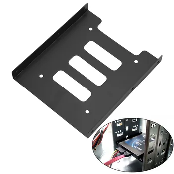 

2.5\" to 3.5\"SSD HDD Metal Adapter Mounting Bracket Hard Drive Holder Dock For PC