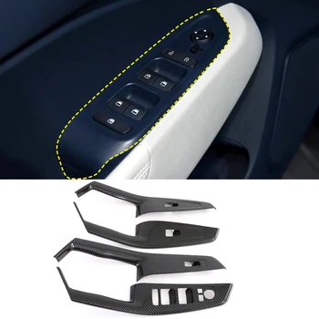 

Left Hand Drive! Car Styling Interior Front Door Armrest Window Switch Button Cover Trim 4pcs For Hyundai Venue 2019 2020