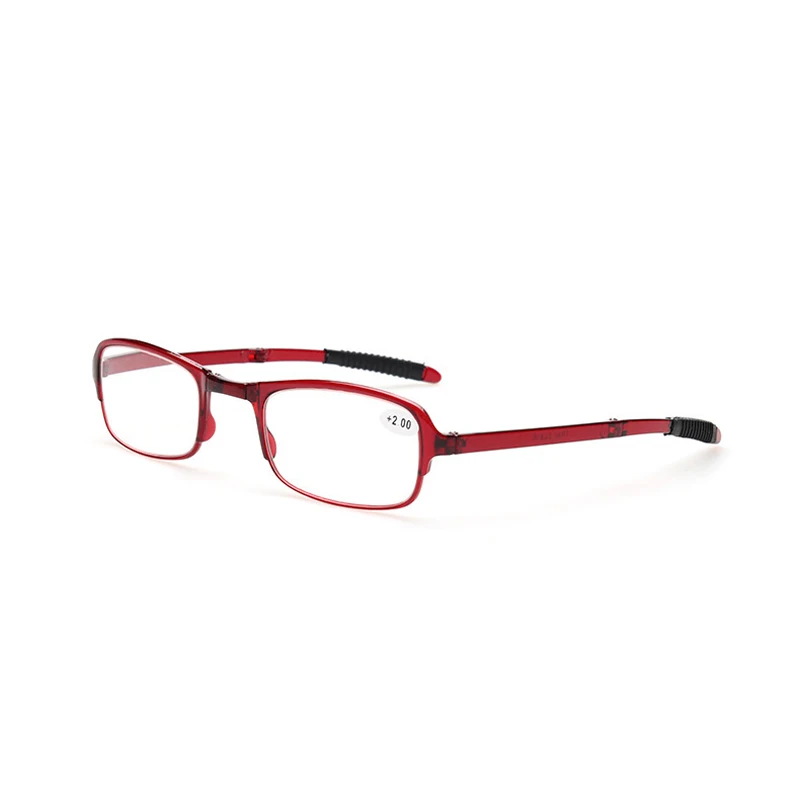 red Zilead TR90 складные очки для чтения прозрачные линзы для дальнозоркости очки для мужчин и женщин очки для дальнозоркости с чехлом - Цвет оправы: red
