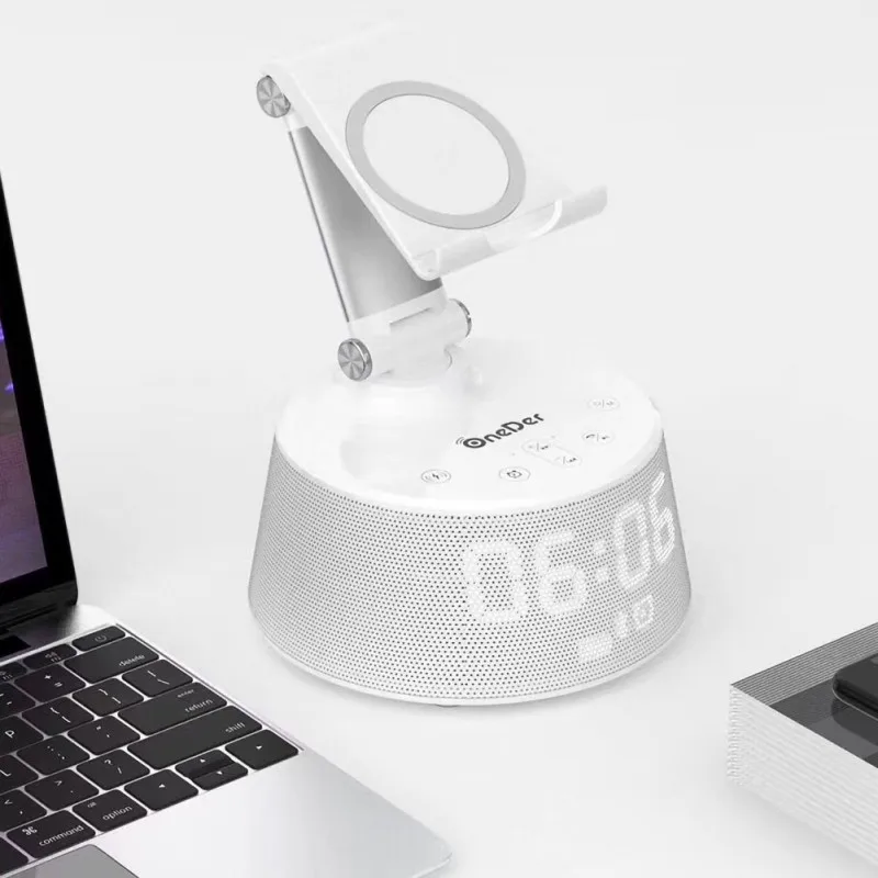 Bluetooth динамик беспроводной зарядное устройство Pad держатель телефона беспроводной Bluetooth звуковая коробка с микрофоном