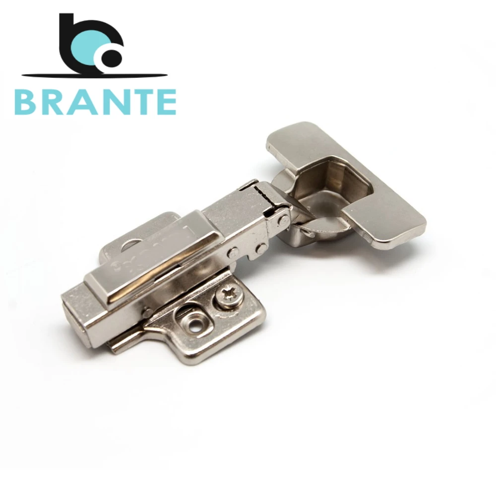 Комплект 2 петель Brante 3D четырехшарнирная clip-on с доводчиком, 105 градусов, накладная