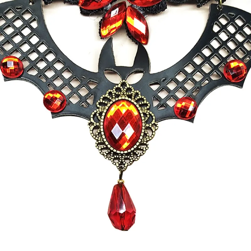 Ожерелье Хэллоуин ключицы кружева летучая мышь ожерелье ретро вампир летучая мышь Готический кулон Лолита ювелирные украшения на шею