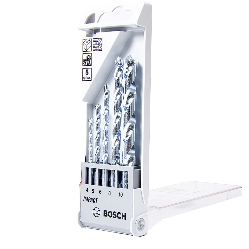 

BOSCH Impact Drill Bit Set Impact Drill Tungsten Carbide Masonry Drilling Bit Cement Diamond Work Drill Set 3/5/8 Pcs