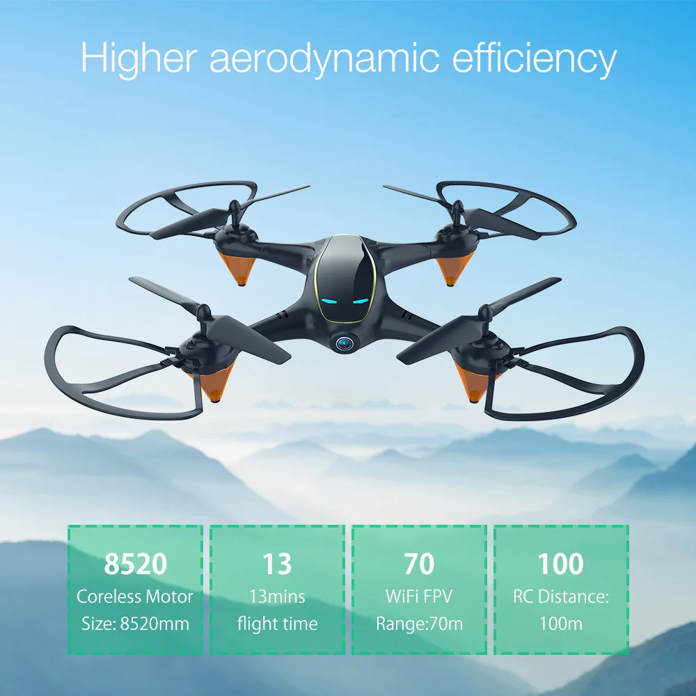 Eachine E38 WiFi FPV с 480P двойной камерой Дрон воздушная Видео режим удержания высоты портативный Самолет RC Квадрокоптер игрушечные дроны
