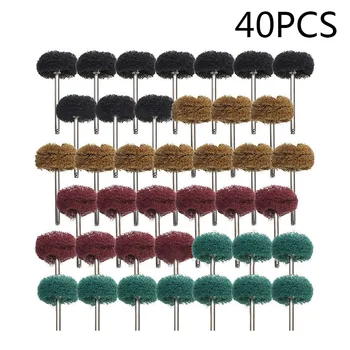 

40Pcs 1 25mm Abrasive Wheel Buffing Polishing Wheel Set For Rotary-Tool Durable