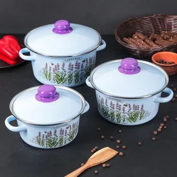 

A set of pots "Lavender": 1.5 l, 2.5 l, 3.5 l