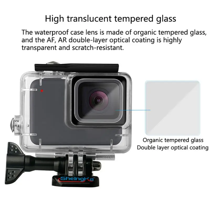 Водонепроницаемый чехол для Gopro Hero 7 серебристый/белый чехол для Gopro Hero7 серебристый/белый специальный водонепроницаемый чехол Аксессуары для камеры