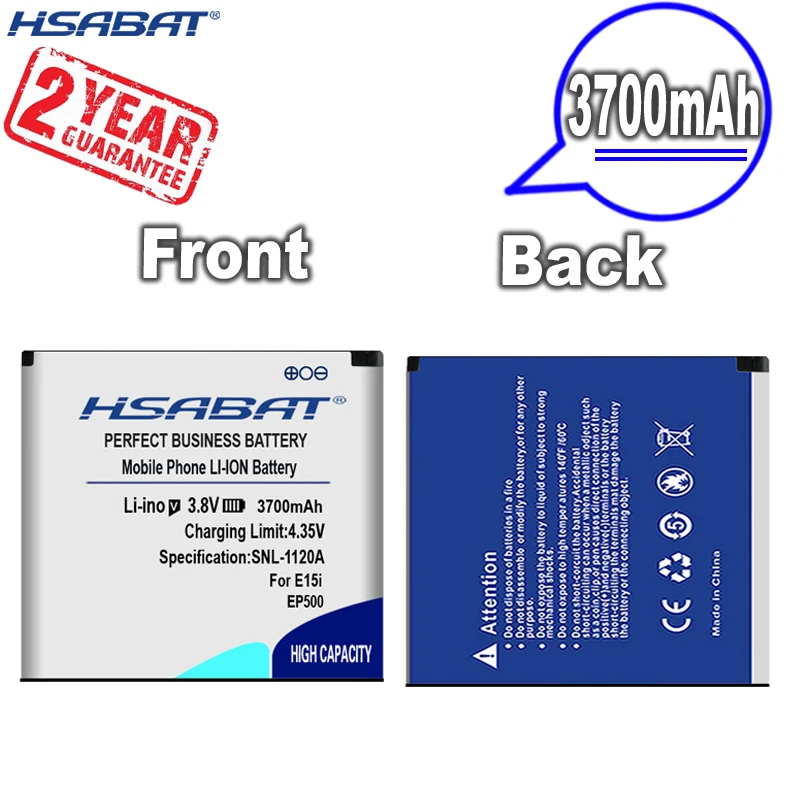 Новое поступление [HSABAT] 3700 мАч EP500 Аккумулятор для Sony Ericsson Xperia ST17I ST15I SK17I WT18I X8 U5I E15i