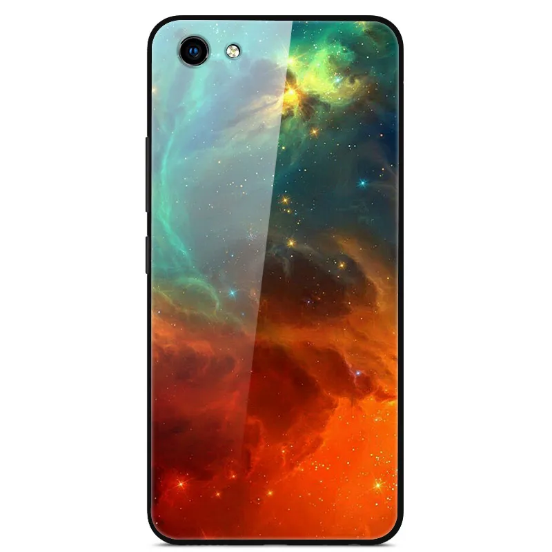 45 6,3 ''для Xiaomi Redmi Note 7 Чехол стеклянная задняя Жесткая крышка для Xiaomi Redmi Note 7 Чехол Note7 Мягкий ТПУ чехол закаленная Мода звезда - Цвет: 45