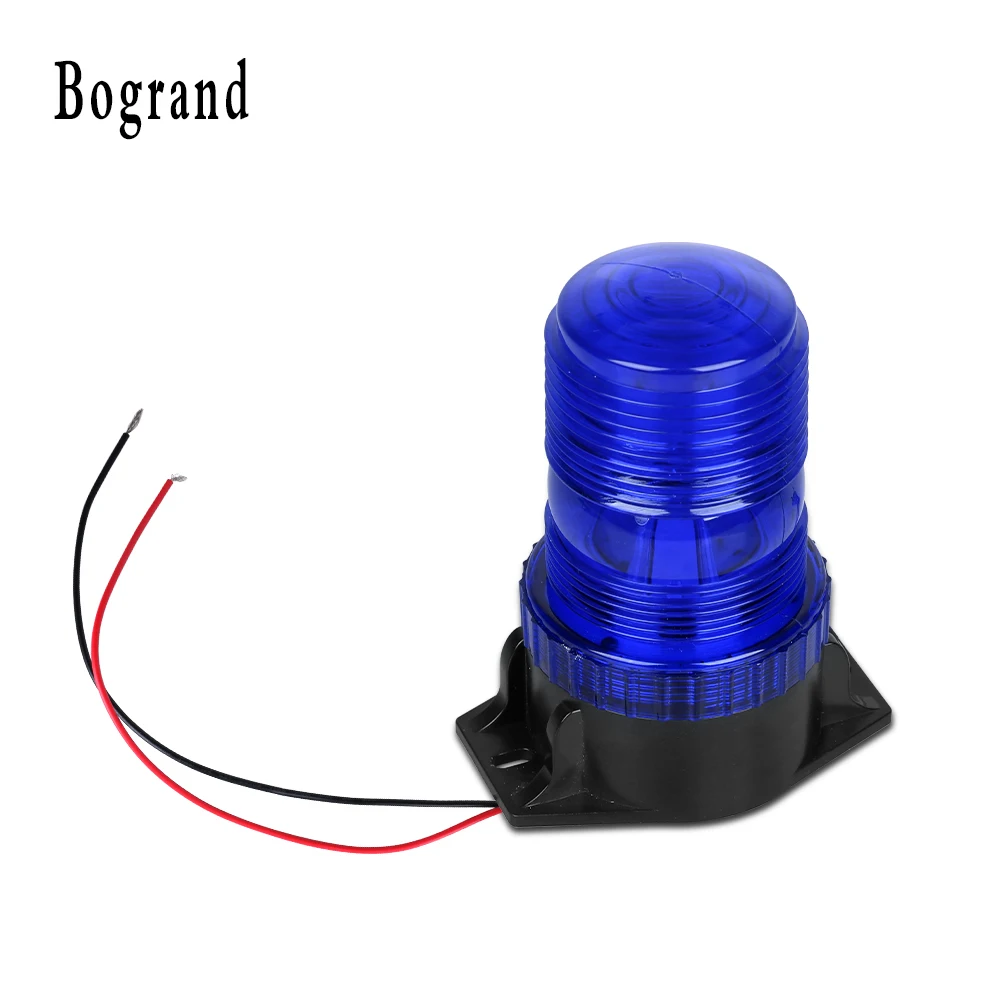 Bogrand-luces Led estroboscópico de emergencia para emergencias y emergencias, lámpara de 30 LEDs, 12-30V, Color azul