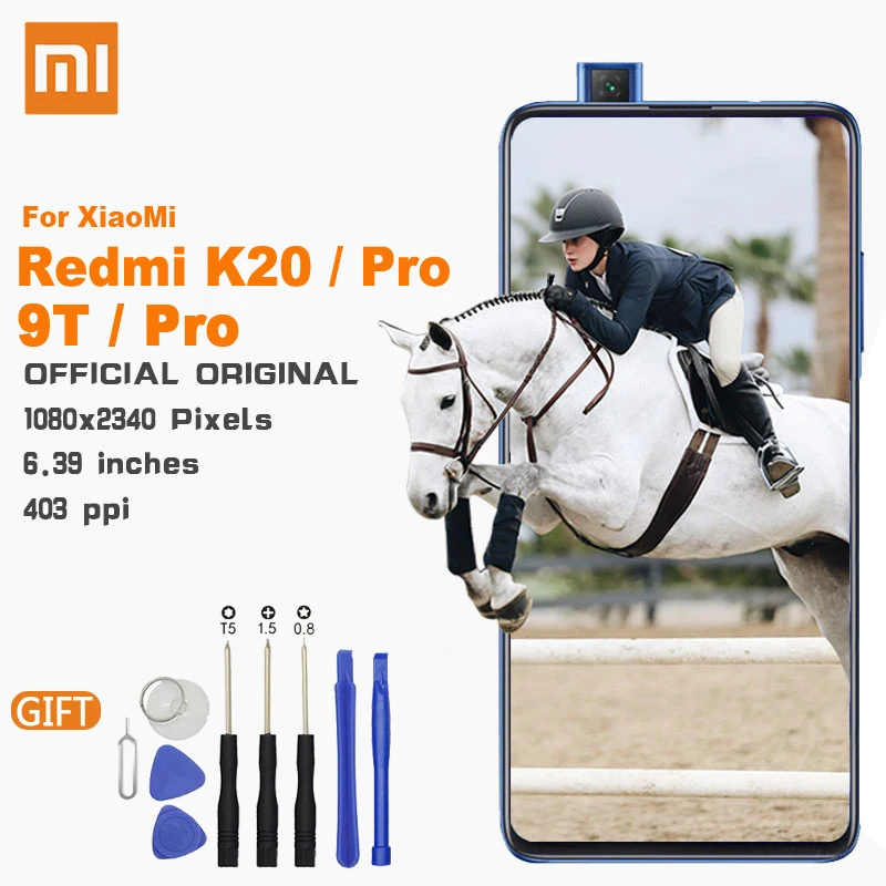 

Xiao Mi LCD Touch Screen with Frame Original Display For Xiaomi Redmi K20 / K20 Pro / Mi 9T / 9T Pro AMOLED Replacement LCDs