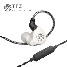 Наушники-вкладыши TFZ/T1 с микрофоном, настраиваемая динамическая гарнитура 3,5 мм с микрофоном, бессменная конструкция кабеля