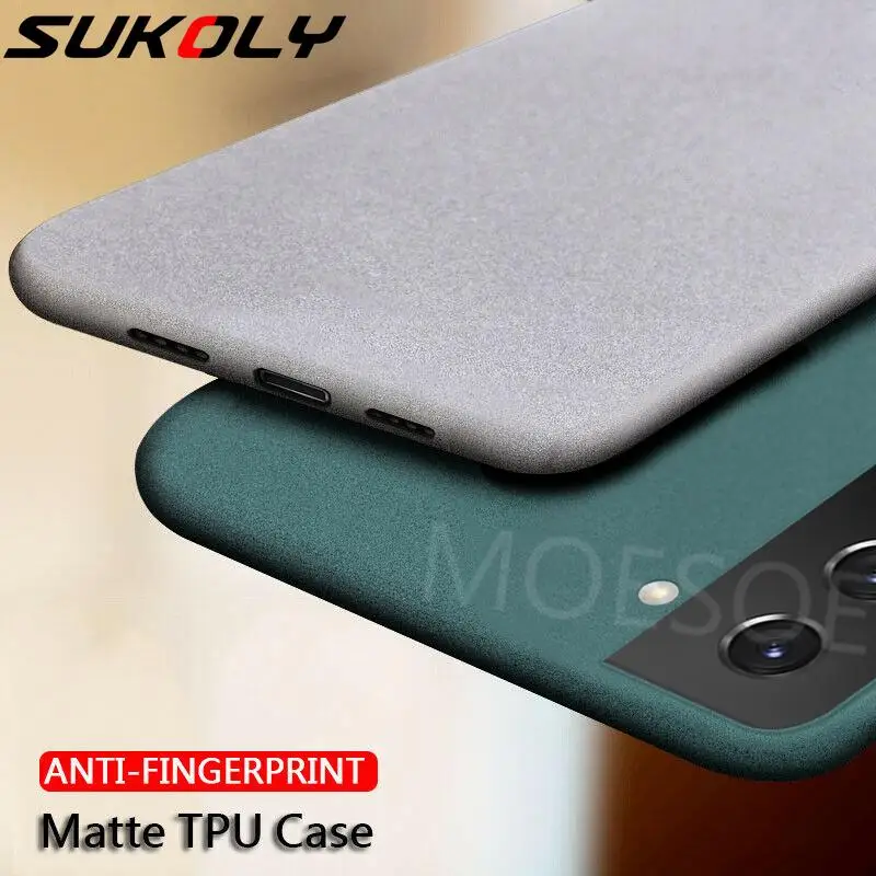 Ultradunne Zandsteen Matte Scrub Soft Cover Voor Samsung A51 A52S A53 A52 A54 A72 S22 S21 S20 S23 FE S23 Ultra Plus Slim Case_voghion.com