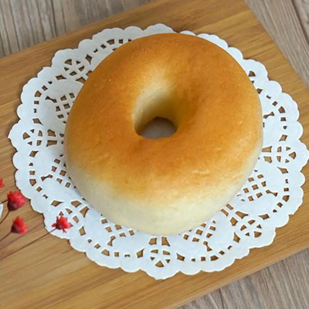 100 шт круглый цветочный нижний бумажный коврик подставка для выпечки торта