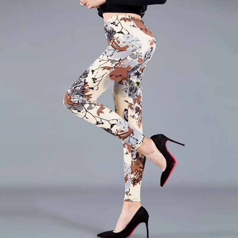 Sexy Women Legging Graffiti Print Fitness Leggins Fashion Slim Legins High Waist Leggings Woman Clothing Colorful Leggings Women