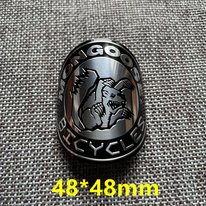 マングースヴィンテージクラシックバイクヘッドバッジアルミ