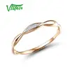 VISTOSO Gold Rings For Women Genuine 14K Yellow/White Gold Ring Shiny Diamond Promise Engagement Rings Anniversary Fine Jewelry 4