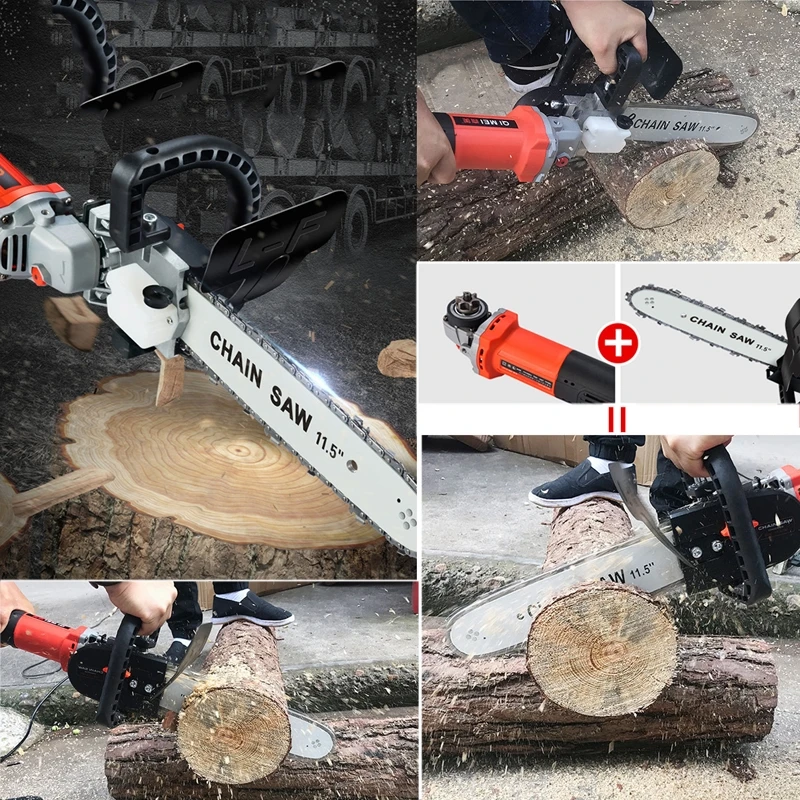 Upgrade 11.5inch Electric Chainsaw Bracket Adjustable Universal M10/M14/M16 Chain Saw Part Angle Grinder DIY Woodworking Tools