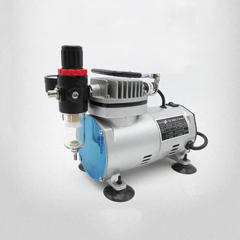 

18B model airbrush air pump, small air compressor military Gundam spray paint, color spray pump furniture repair cake spray gun