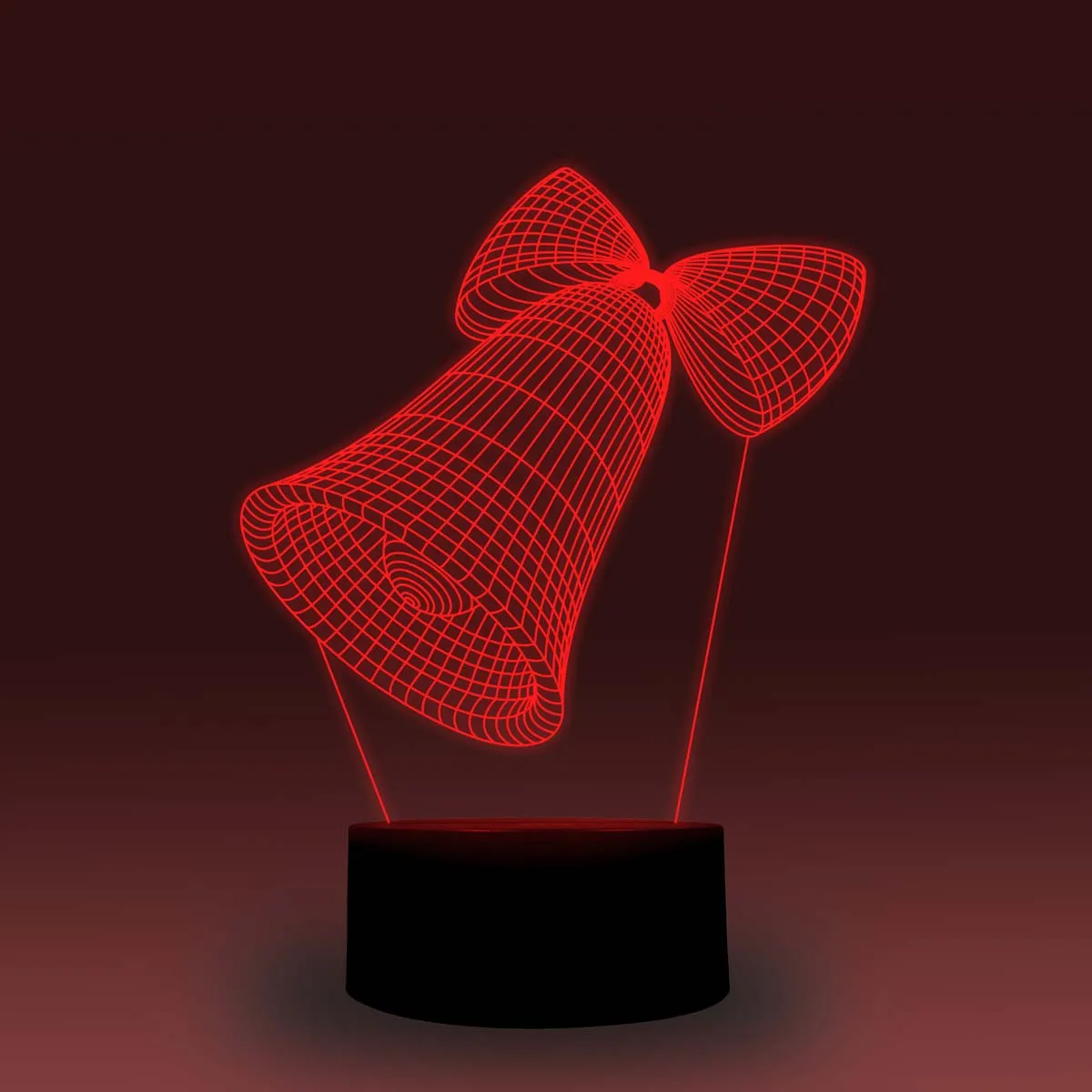 NiteApps 3D кольцо колокольчик ночник настольная лампа Иллюзия подарок на день рождения приложение/сенсорное управление