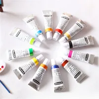 12PCS/Lot 1:12 Miniature Colorful Pigment Tube for Blyth OB11 BJD Doll House Drawing Decor Accessories 2