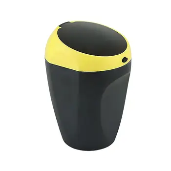 

Car Ashtray Flameresistant Material Cigarette Ash Storage Container (Yellow)