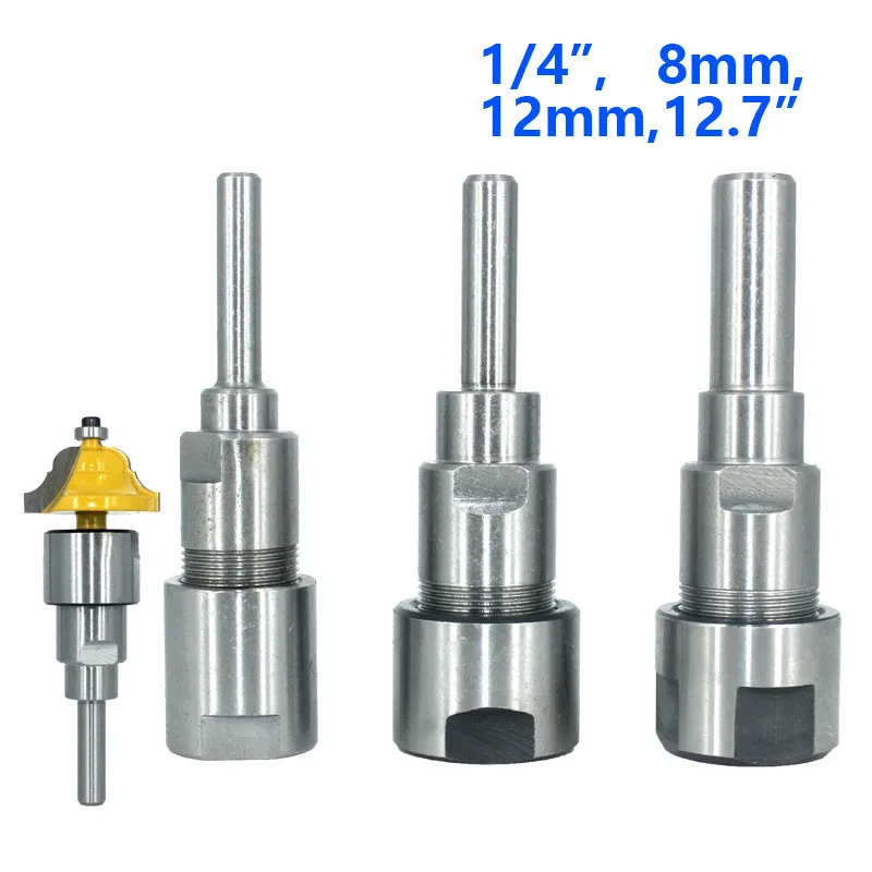 

1/4 8mm 12mm 1/2 Tool Holder Engraving Machine Trimming Machine Milling Cutter Extension Rod Extension Rod