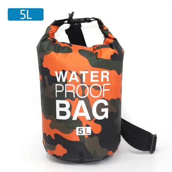

2/5L Outdoor waterproof backpack Portable Camouflage Dry Bags Rafting Sports Kayaking Canoeing Travel Storage Bag