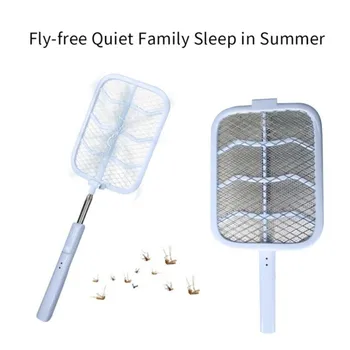 

LED Rechargeable Collapsible USB Charging Fly Mosquito Swatter New Electric Mosquito Swat Pest Control Electric Mosquito Swat