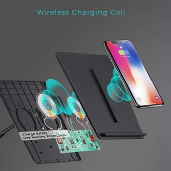 

Wireless Charging Dual USB Port Mobile Phone Fast Charger For Tesla Model 3 Cables Adapters Sockets Accessories