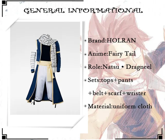 Custom size》Anime Fairy Tail: Dragon Cry Natsu Dragneel Cosplay Costume Wig  Any Size - AliExpress