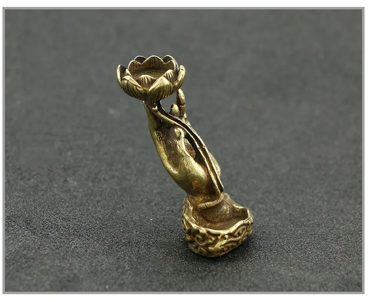 Pure Copper Buddha Hand Lotus (11)