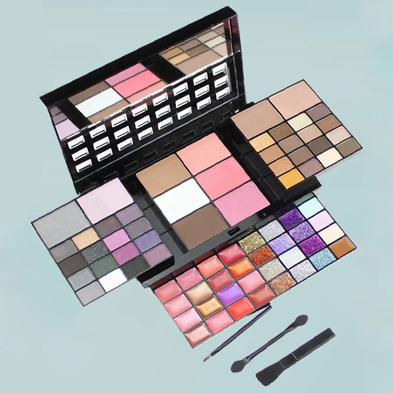 74 Color Eyeshadow Palette Set Makeup Matte Eye Shadow Concealer Makeup Palette Lip Gloss Blush with Makeup Brush Mirror