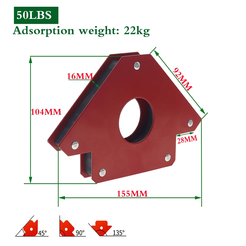 25/50/70LB Magnets arrow welding fixture welding magnetic bracket magnet arrow positioner power tool parts