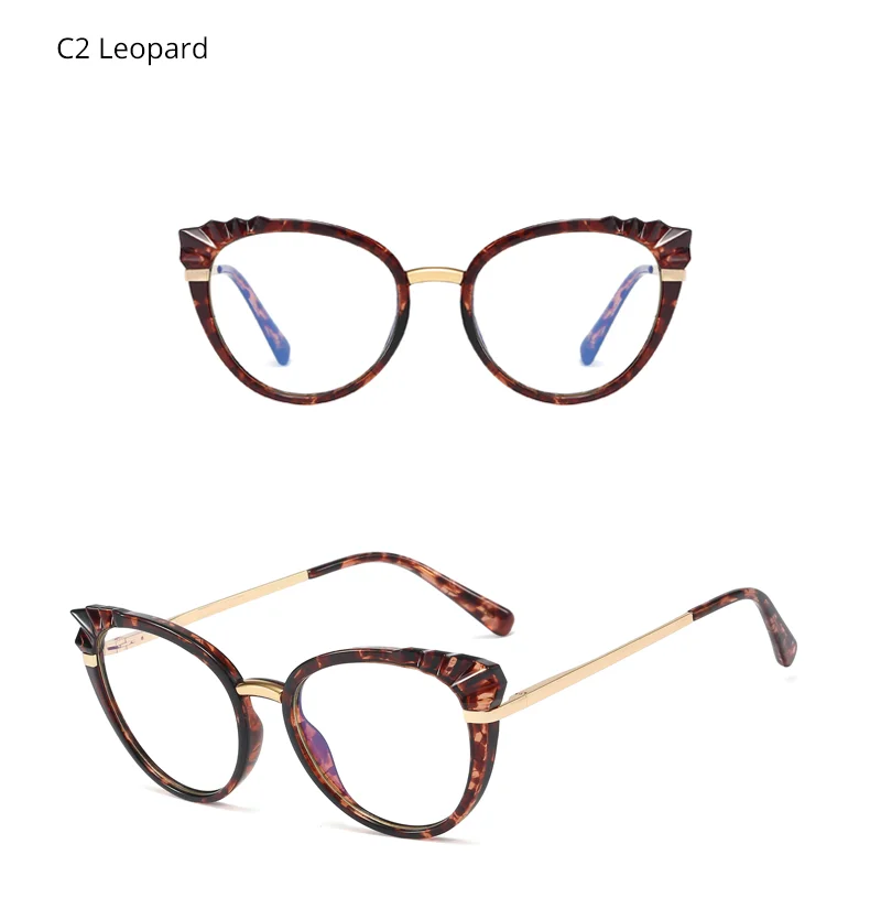 Ralferty frauen Gläser Rahmen Luxus Marke Designer Cat Eye Brille Optische Myopie Brillen Rahmen Für Frauen Oculos De Grau – Detail 8