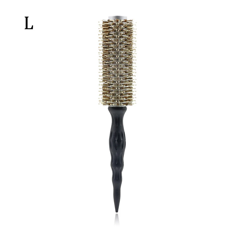 Hair Brush-L Профессиональные салонные для волос круглая щетка щетина кабана Антистатическая и термоустойчивая керамическая расческа-щетка для волос - Цвет: Hair Brush-L