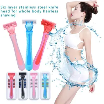 

Stainless Steel Shaving Razor Anti-skid Armpit Shaver Leg Pubic Hair Shaving Knife Body Hair Remover Razor