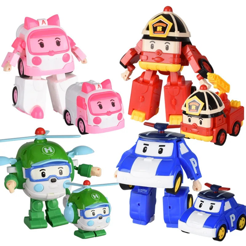 

Cute Car Deformation Robot City Rescue Team Airplane Fire Truck Model Transformation Car Robot