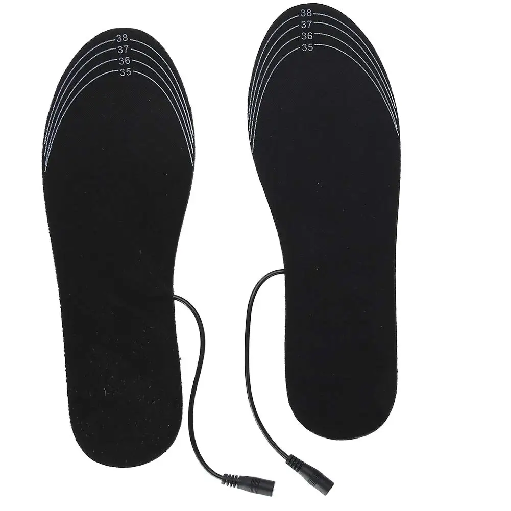 Прямая поставка 1 пара USB Обогреваемые стельки для обуви ножной согревающий конверт обогреватель для ног носок коврик спортивные нагревательные Стельки зимние теплые для улицы - Размер: 39 2/3